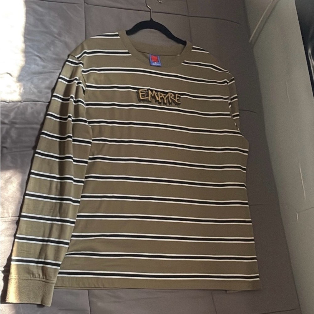 Empyre Olive and Black Striped Tee